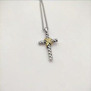 David Yurman Cross Pendant Necklace